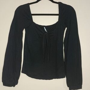Free People Tie Front Top